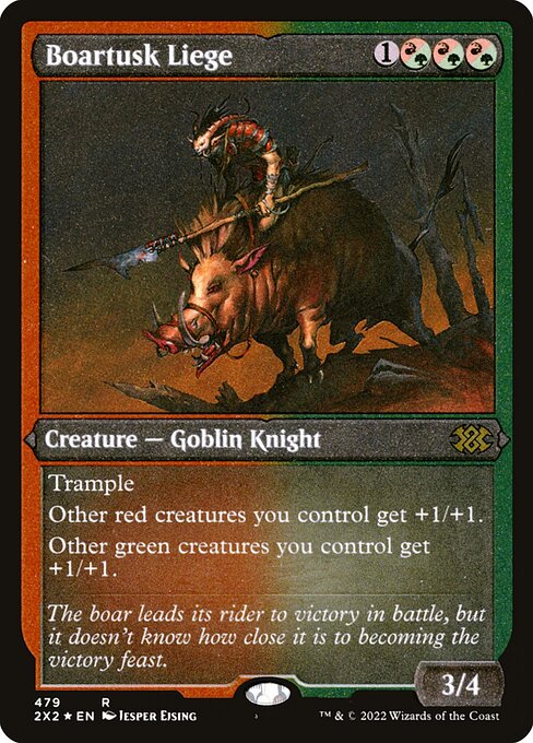 Boartusk Liege - Double Masters 2022 - Etched Foil