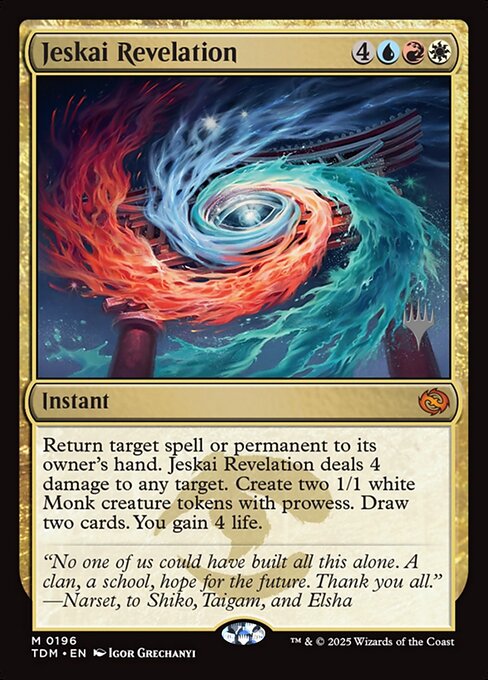 Jeskai Revelation - Tarkir: Dragonstorm Promos
