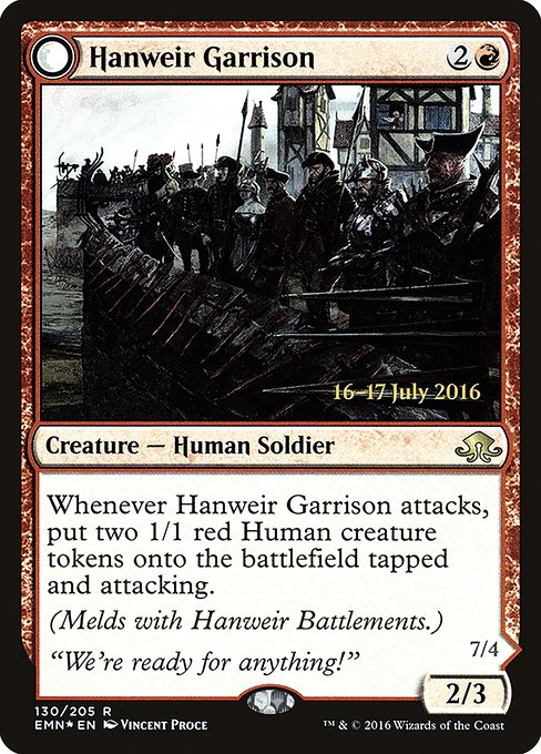 Hanweir Garrison // Hanweir, the Writhing Township - Eldritch Moon Promos - Promo Foil