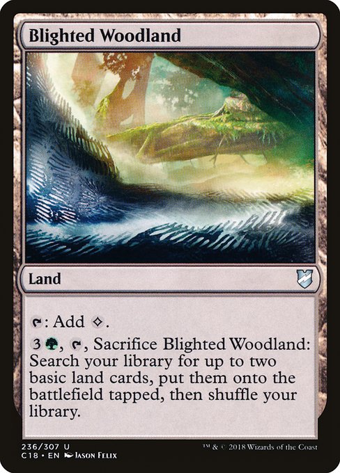 Blighted Woodland - Commander 2018