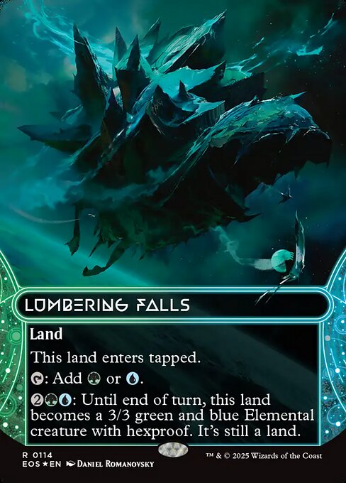 Lumbering Falls - Edge of Eternities: Stellar Sights - Galaxy Foil, Borderless