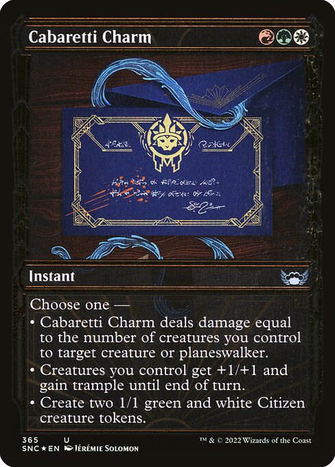 Cabaretti Charm - Streets of New Capenna - Gilded Foil