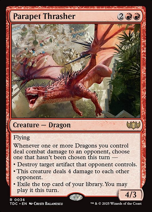 Parapet Thrasher - Tarkir: Dragonstorm Commander