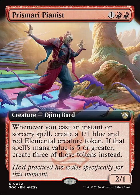 Prismari Pianist - Secrets of Strixhaven Commander - Extended Art