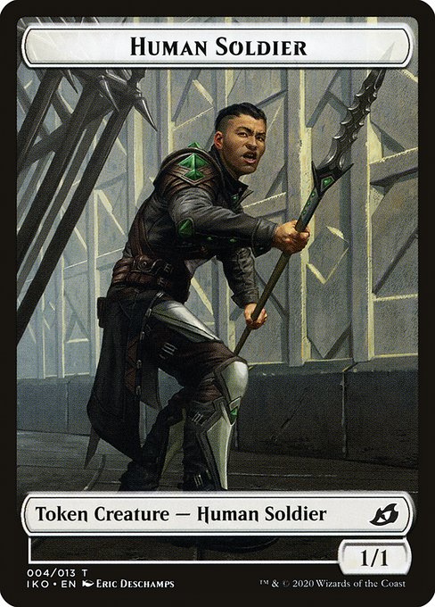 Human Soldier - Ikoria: Lair of Behemoths Tokens