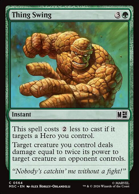 Thing Swing - Marvel Super Heroes Commander