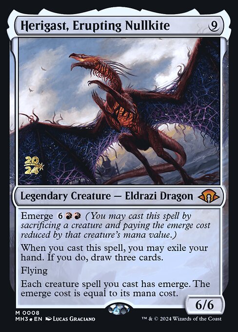 Herigast, Erupting Nullkite - Modern Horizons 3 Promos - Promo Foil