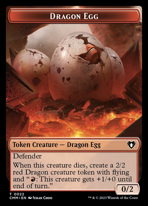 Dragon Egg - Commander Masters Tokens