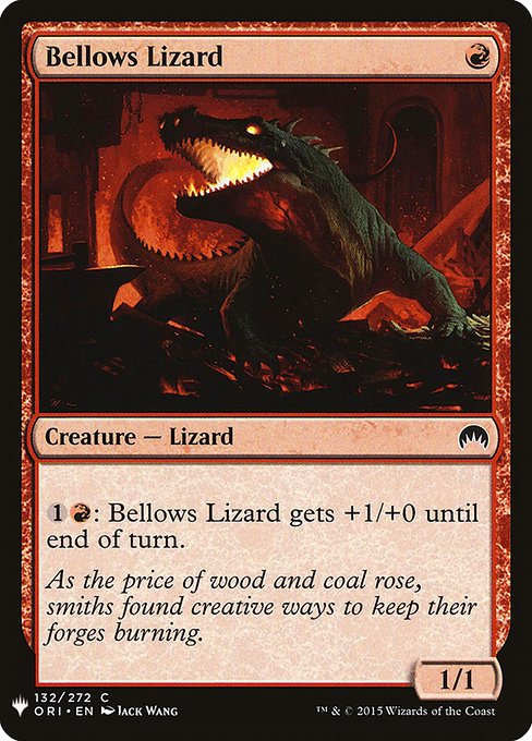 Bellows Lizard - The List