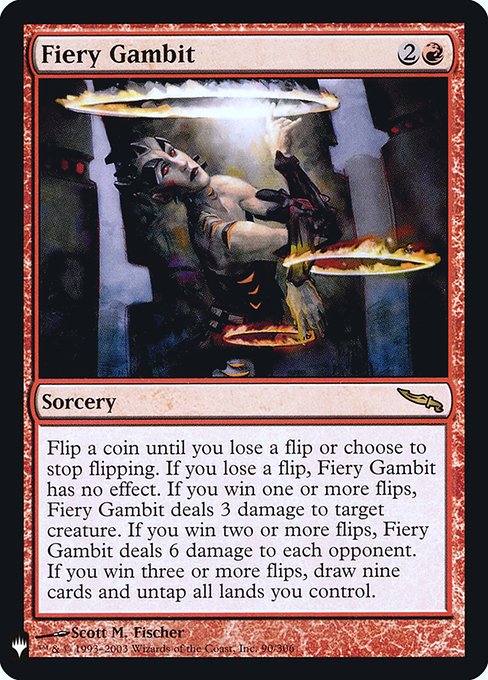 Fiery Gambit - The List - Promo Foil