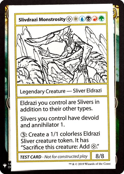 Slivdrazi Monstrosity - Mystery Booster Playtest Cards 2019