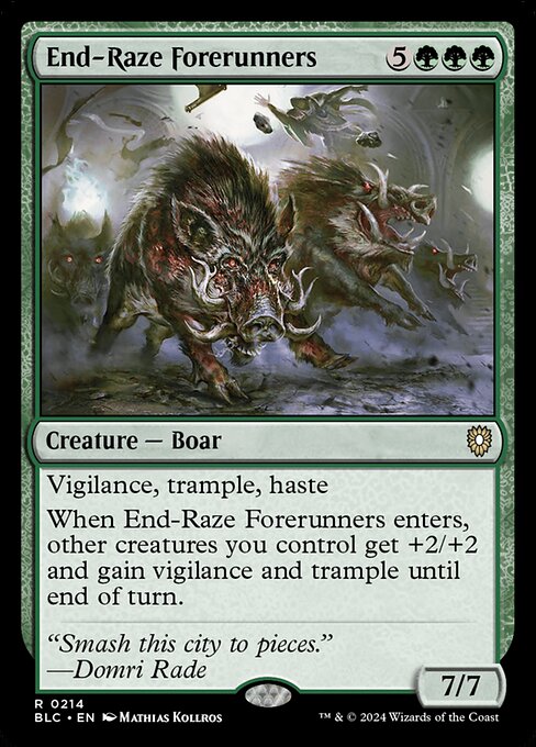 End-Raze Forerunners - Bloomburrow Commander