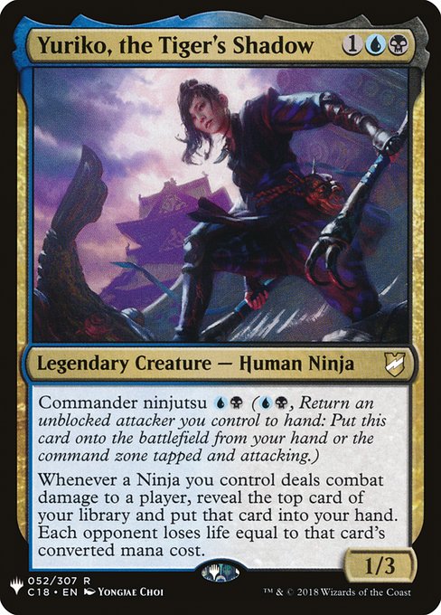 Yuriko, the Tiger's Shadow - The List