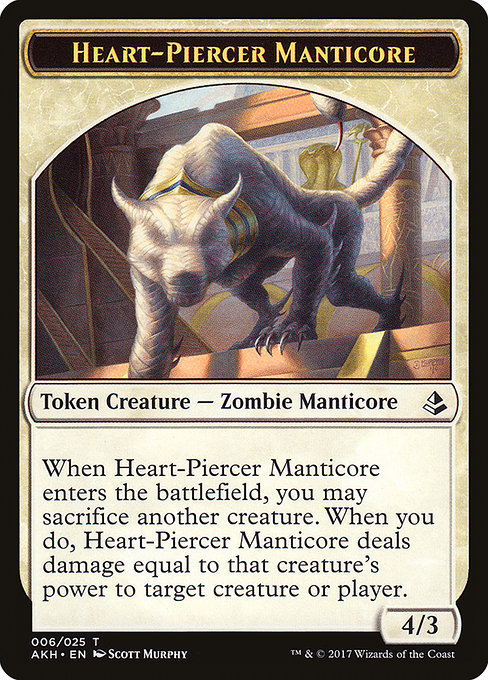 Heart-Piercer Manticore - Amonkhet Tokens