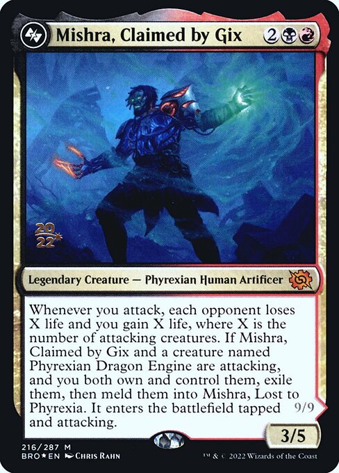 Mishra, Claimed by Gix // Mishra, Lost to Phyrexia - The Brothers' War Promos - Promo Foil