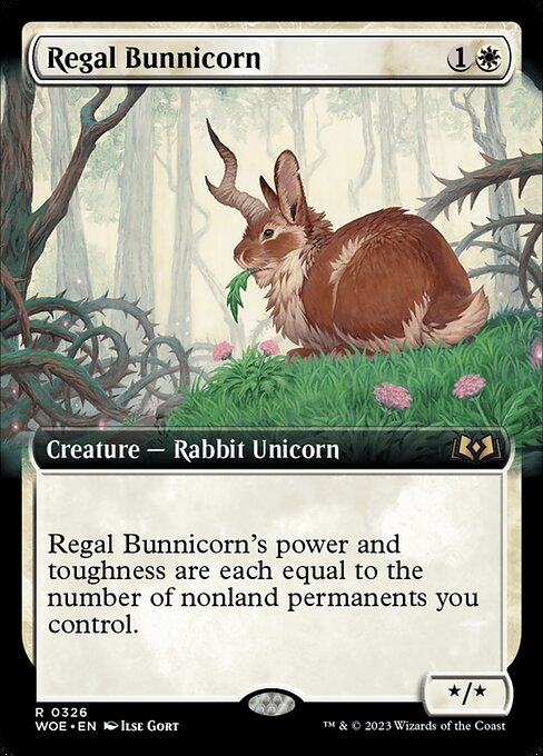 Regal Bunnicorn - Wilds of Eldraine