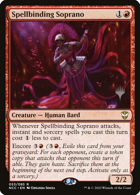 Spellbinding Soprano - New Capenna Commander Promos