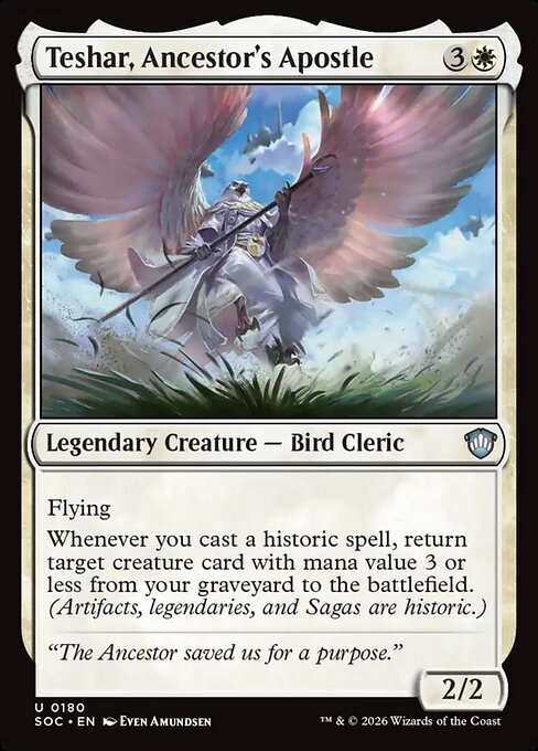 Teshar, Ancestor's Apostle - Secrets of Strixhaven Commander