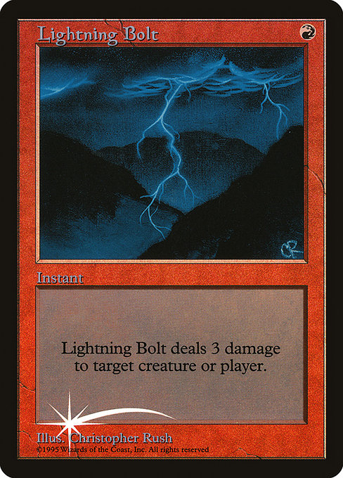 Lightning Bolt - Judge Gift Cards 1998 - Promo Foil