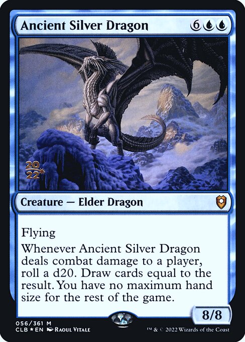 Ancient Silver Dragon - Battle for Baldur's Gate Promos - Promo Foil