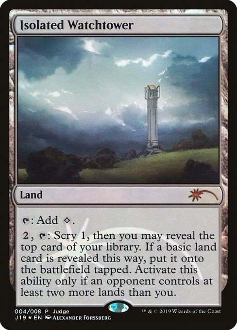 Isolated Watchtower - Judge Gift Cards 2019 - Promo Foil