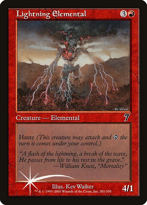 Lightning Elemental - Seventh Edition