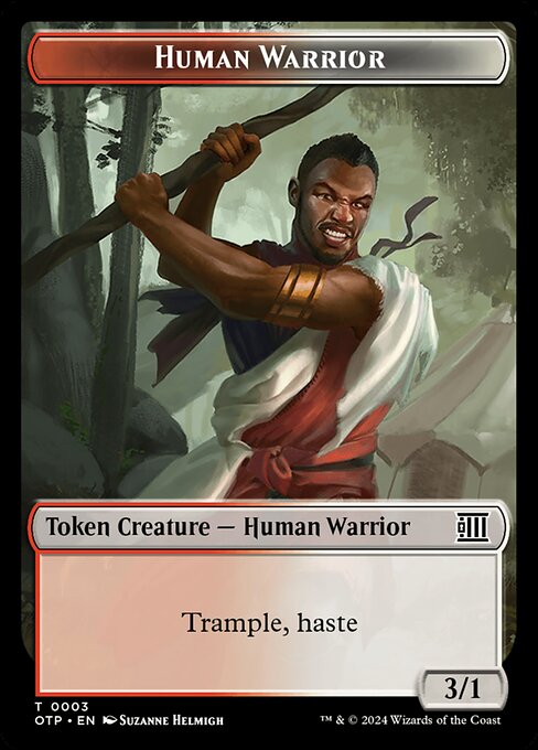 Human Warrior - Breaking News Tokens