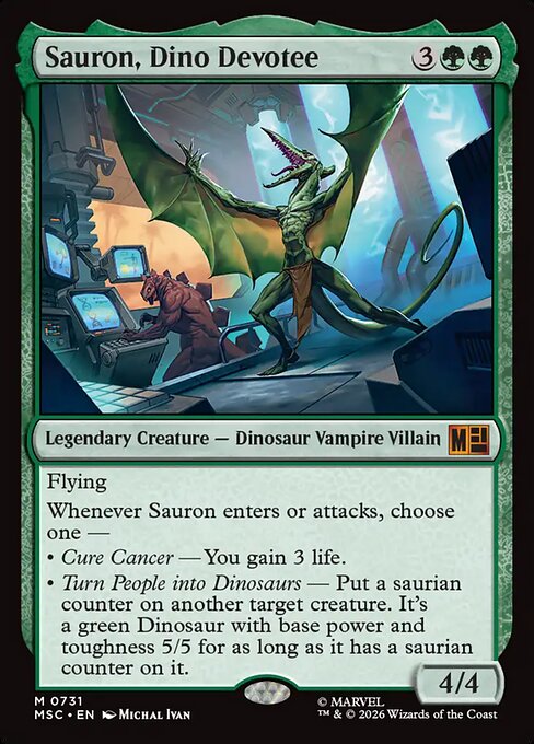 Sauron, Dino Devotee - Marvel Super Heroes Commander