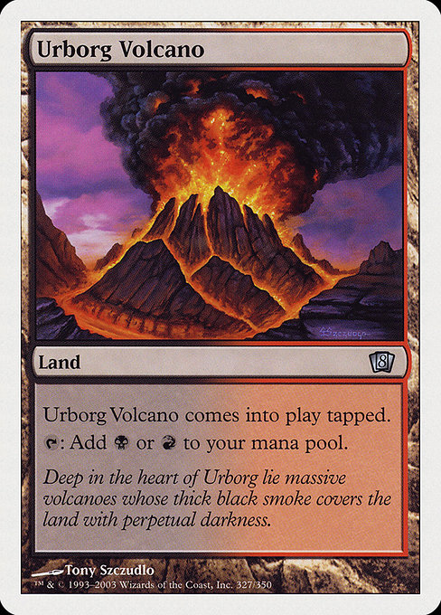 Urborg Volcano - Eighth Edition