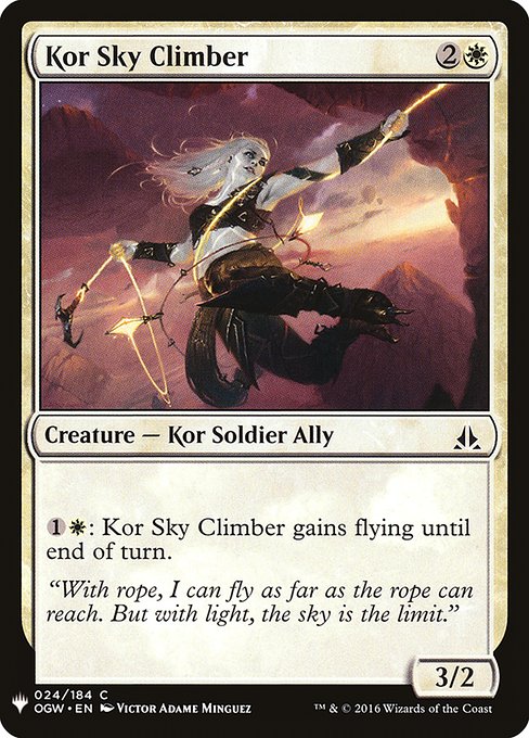 Kor Sky Climber - The List