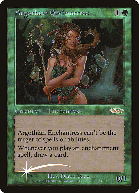 Argothian Enchantress - Judge Gift Cards 2003 - Promo Foil