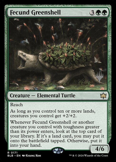 Fecund Greenshell - Bloomburrow Promos