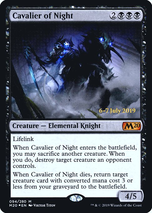 Cavalier of Night - Core Set 2020 Promos - Promo Foil