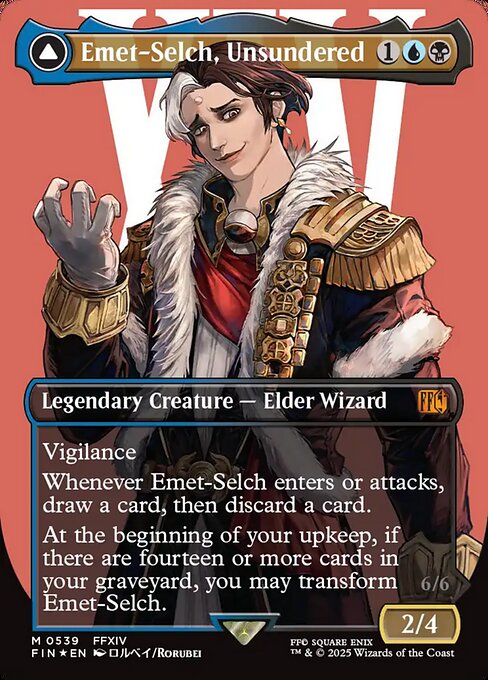 Emet-Selch, Unsundered // Hades, Sorcerer of Eld - Final Fantasy - Surge Foil, Borderless