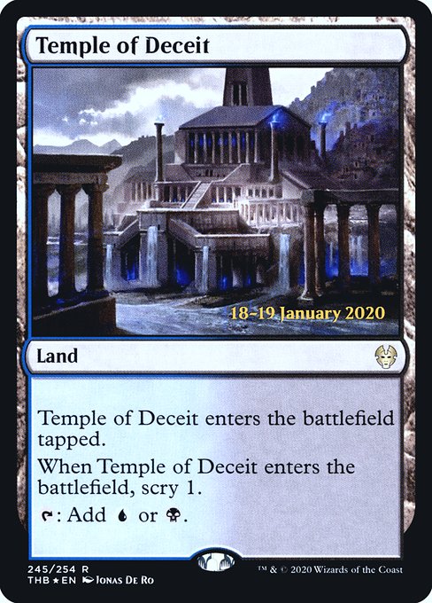 Temple of Deceit - Theros Beyond Death Promos - Promo Foil