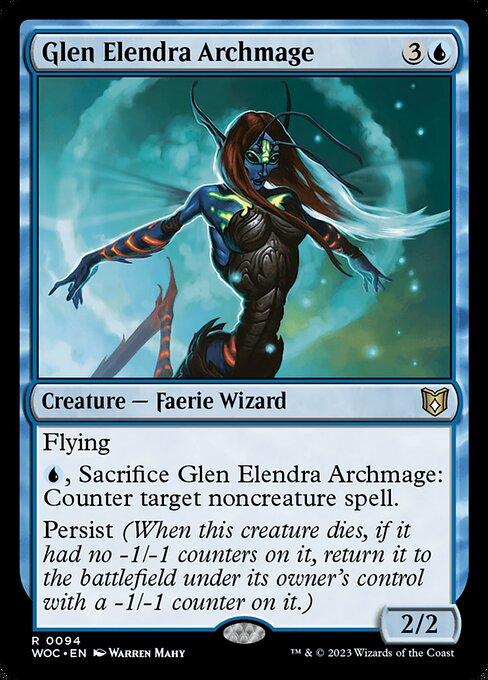 Glen Elendra Archmage - Wilds of Eldraine Commander