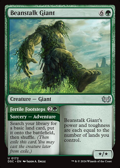 Beanstalk Giant // Fertile Footsteps - Duskmourn: House of Horror Commander