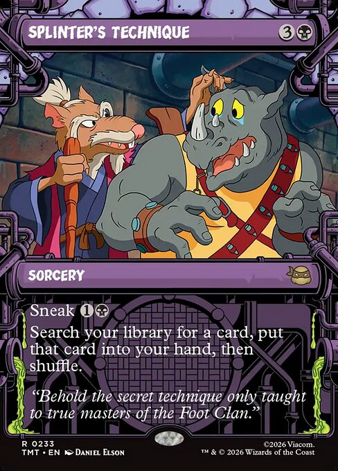 Splinter's Technique - Teenage Mutant Ninja Turtles - Showcase