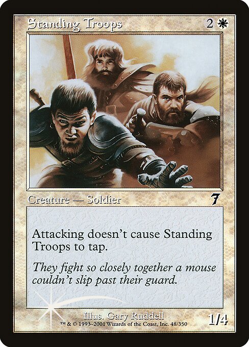 Standing Troops - Seventh Edition - Promo Foil