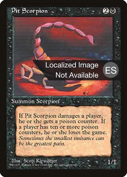 Escorpión del Abismo (Pit Scorpion) - Fourth Edition Foreign Black Border