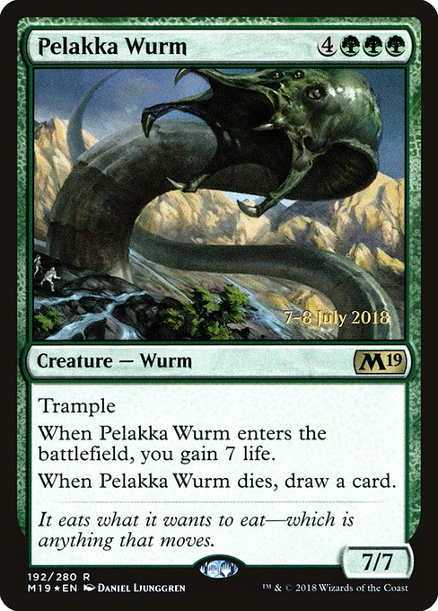 Pelakka Wurm - Core Set 2019 Promos - Promo Foil