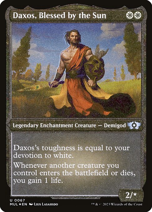 Daxos, Blessed by the Sun - Multiverse Legends - Etched Foil