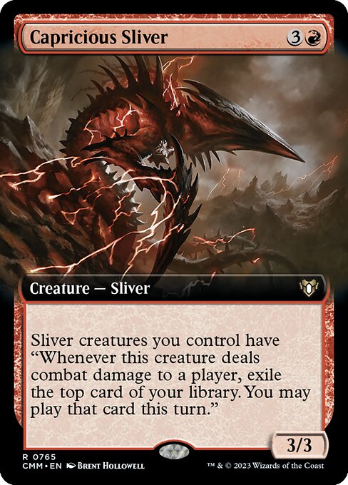 Capricious Sliver - Commander Masters - Extended Art