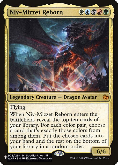 Niv-Mizzet Reborn - The List