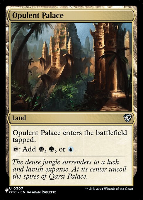 Opulent Palace - The List