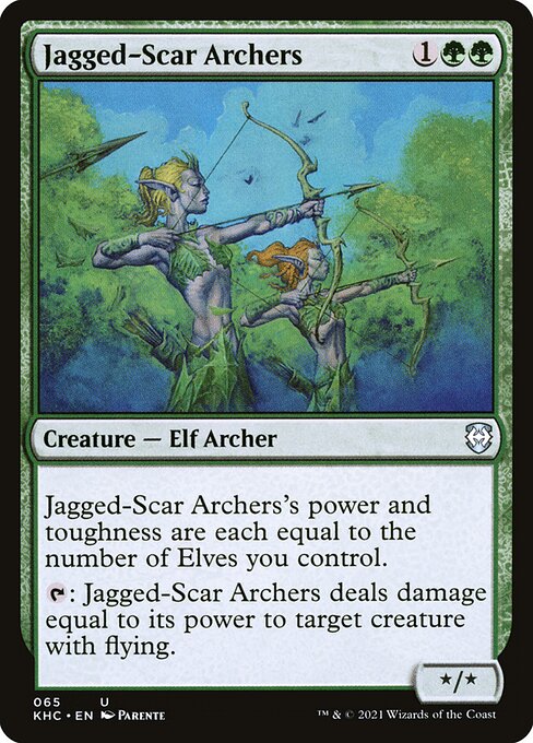 Jagged-Scar Archers - Kaldheim Commander