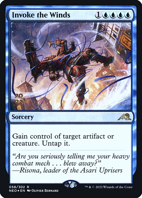 Invoke the Winds - Kamigawa: Neon Dynasty Promos