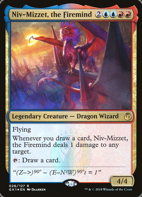 Niv-Mizzet, the Firemind - GRN Guild Kit - Promo Foil