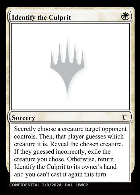 Identify the Culprit - Unknown Event