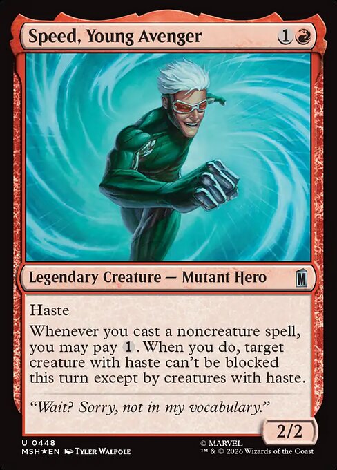 Speed, Young Avenger - Marvel Super Heroes - Surge Foil